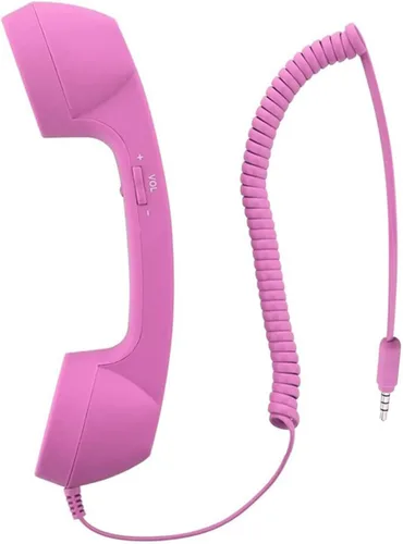 Vista 10 de Auricular retro de 3.5mm para teléfono celular Micrófono receptor para iPhone iPad teléfonos móviles smartphone (negro)