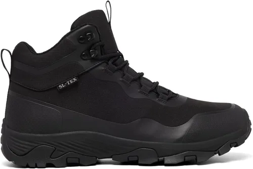 Vista 7 de Botas de senderismo impermeables SHULOOK para hombre, ligeras, transpirables, para el aire libre, senderismo, camping, montañismo