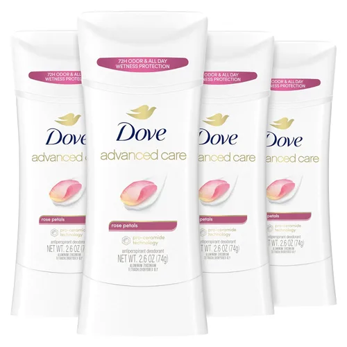 Vista 11 de Dove Advanced Care - Desodorante antitranspirante en barra Lavanda Fresca 4 unidades para ayudar a reparar la barrera de la piel, control del olor