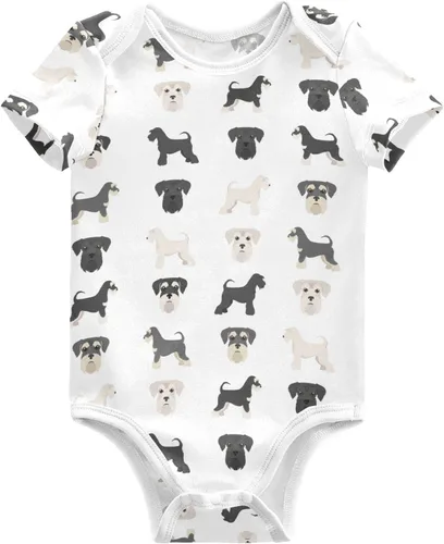 Vista 24 de vvfelixl Trajes de bebé lindos conjuntos de cachorros de manga corta de algodón ropa de bebé para niños niñas 0-24 meses