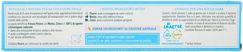 Vista 3 de Antica Erboristeria: Pasta dental refrescante "Fresco Polare" - Tubos de 2.5 onzas líquidas (2.5 fl oz) (paquete de 2) [Importación italiana]
