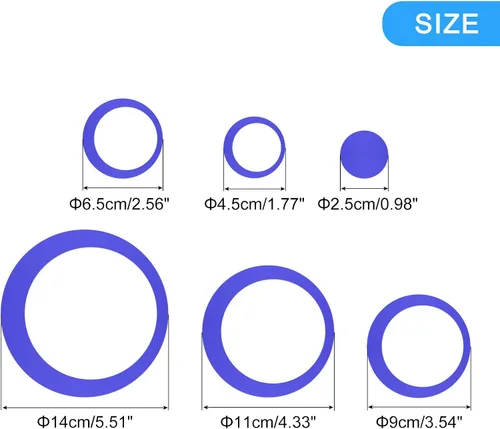 Vista 2 de uxcell Calcomanías de pared de espejo acrílico, juego de 4 unidades, 24 unidades, autoadhesivas, extraíbles, calcomanías de pared circulares