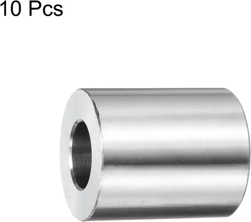 Vista 3 de uxcell 10 piezas de espaciador de acero inoxidable de 1/2 pulgada de diámetro interior x 1 pulgada de diámetro exterior x 1 pulgada de longitud