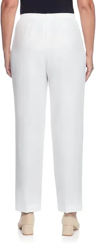 Vista 2 de Alfred Dunner Pantalones cortos de poliéster con cintura elástica para mujer