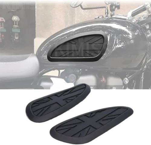 Vista 4 de KIMISS Almohadilla de Rodilla para Tanque de Motocicleta, Protector de Almohadilla Adhesiva para Tanque de Combustible de Goma Repuesto para T100