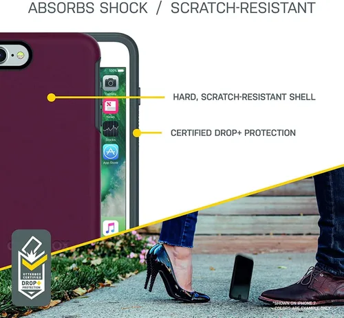 Vista 6 de OtterBox Symmetry Series - Funda delgada para iPhone SE 3ª generación (2022), iPhone SE 2ª (2020), iPhone 8 y iPhone 7 (no Plus), embalaje a granel