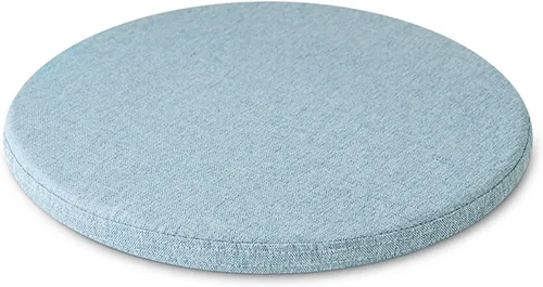 Vista 8 de Cojín desmontable, cojín redondo de espuma viscoelástica para silla, diseño antideslizante, suave, transpirable, cómodo, adecuado para sala