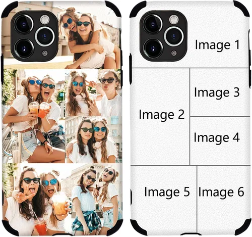Vista 14 de Funda para teléfono con imagen personalizada para iPhone 17, 16, 15, 14, 13, 12, 11 Pro Max, Mini, XR, Xs, 8, 7, 6 Plus, TPU + funda de piel suave