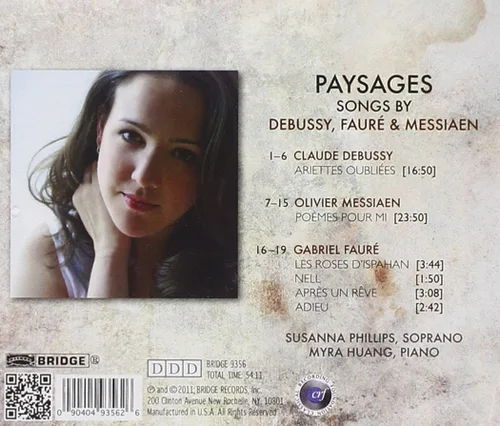 Vista 2 de Paysages Debussy, Messiaen & Fauré