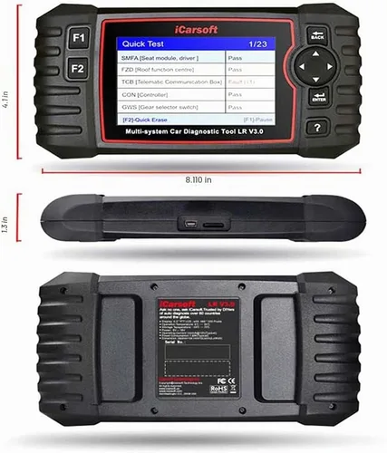 Vista 6 de iCarsoft LR V3.0 para Land Rover/herramienta de diagnóstico de Jaguar con el VIN/prueba rápida/prueba de actuación auto