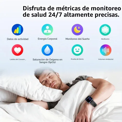 Vista 3 de Reloj inteligente para hombres y mujeres (respuesta/hacer llamadas), relojes inteligentes compatibles con Android y iPhone, pantalla AMOLED de 2.01