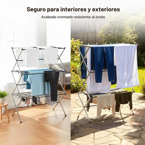 Vista 5 de Displays By Jack Secadora de ropa plegable portátil, estante de secado plegable para ropa, lencería, toallas, ropa de cama, ropa de cama