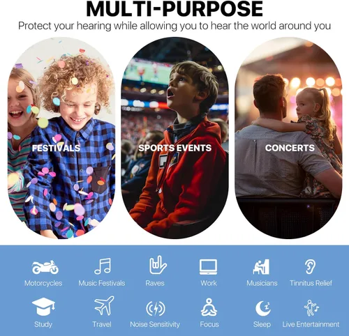 Vista 8 de Protección auditiva para niños + alivio de ruido