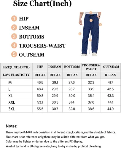 Vista 6 de YRW Pantalones cargo casuales para hombre, pantalones deportivos Y2K para hombre, pantalones deportivos Y2K de ajuste relajado, pantalones
