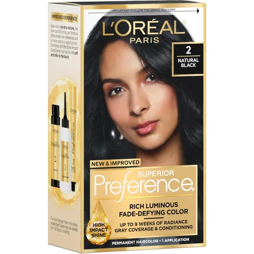 Vista 54 de L'Oreal Paris Superior Preference - Tinte permanente luminoso que desafía la decoloración para el cabello, tinte para el cabello hasta 9 semanas