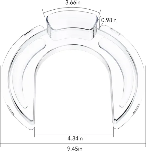Vista 2 de Sutil recubierto de plata para tapa de protección contra salpicaduras tazón de mezcla máquina de cocina chef multifunción máquina de cocina