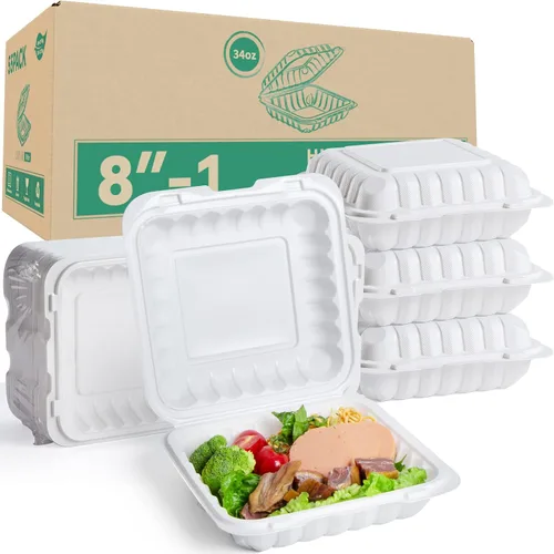 Vista 12 de 48oz Jumbo Meal Prep Containers 40 Pack - Shrink-Wrapped No Pre-Wash