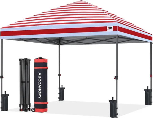 Vista 51 de ABCCANOPY Toldo desplegable – Tienda de campaña portátil para patio al aire libre resistente para patio trasero y terraza con 4 bolsas de arena Beige