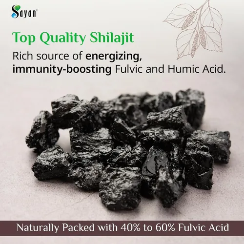 Vista 4 de Sayan Polvo puro de Shilajit de 1 onza/0.99 oz, suministro de 5 meses, potente suplemento de ácido fúlvico orgánico, apoya el sistema inmunológico