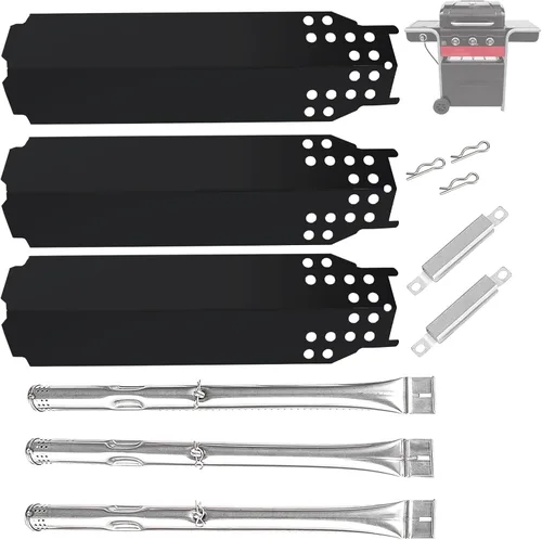 Vista 8 de BQMAX Kit de piezas de parrilla para parrilla híbrida de gas carbón/carbón Charbroil 463370516 463370519 463278418 463278419 G421-0001-W1