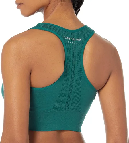 Vista 2 de Tommy Hilfiger Sujetador deportivo de rendimiento para mujer, Botánico