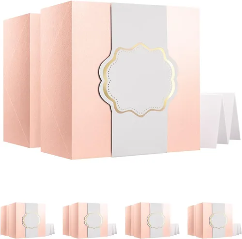 Vista 11 de ROSEGLD Cajas de regalo con bandas de envoltura de 9.5 x 7 x 3.5 pulgadas, cajas de regalo con tapas, cajas de regalo para dama de honor con bandas