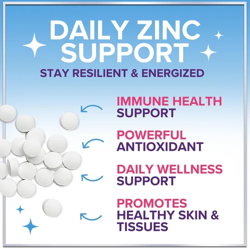 Vista 5 de Suplementos de zinc de 40 mg – Apoyo inmunológico de alta potencia y suplemento antioxidante – El mejor suplemento de zinc para la salud de la piel