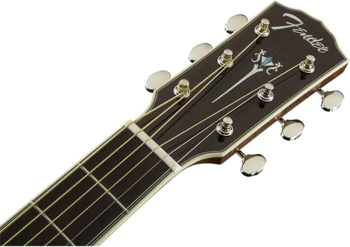 Vista 5 de Fender Paramount PM-3 Guitarra acústica estándar triple-0, con garantía de 2 años, natural, con estuche