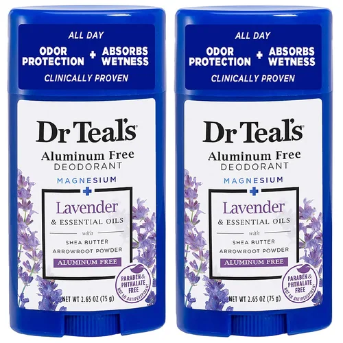 Vista 7 de Dr Teal's Desodorante sin aluminio, aceite de coco, sin parabenos ni ftalatos, 2.65 oz