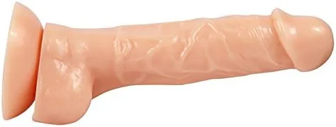 Vista 5 de Consolador de pene realista anal superior de 7 pulgadas con ventosa para adultos, juguetes sexuales para mujeres, carne