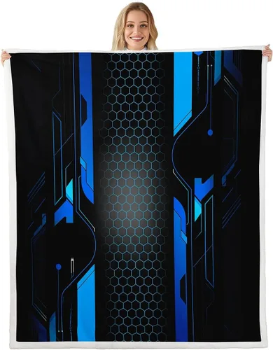 Vista 14 de Manfei Capybara - Manta de cama de roedores de América del Sur para niños y niñas, decoración de habitación, manta de retazos enrejados para sofá