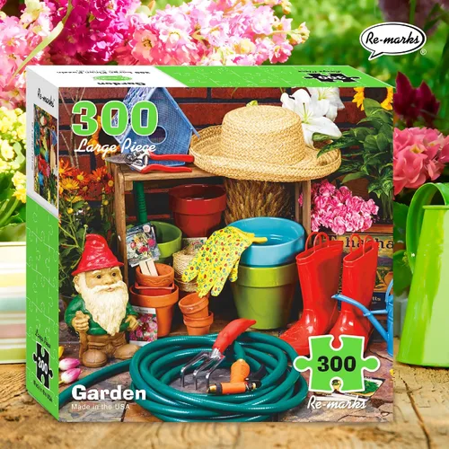 Vista 5 de Re-marks Rompecabezas de fotos de jardín, rompecabezas de 300 piezas para todas las edades