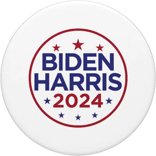 Vista 3 de Joe Biden Kamala Harris 2024 Demócrata Re-Elect PopSockets PopGrip: Agarre intercambiable para teléfonos y tabletas