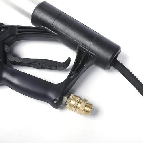 Vista 3 de Varita de extensión telescópica para lavadoras a presión, poste de pulverización de grado comercial de 4000 psi con arnés de cinturón de soporte