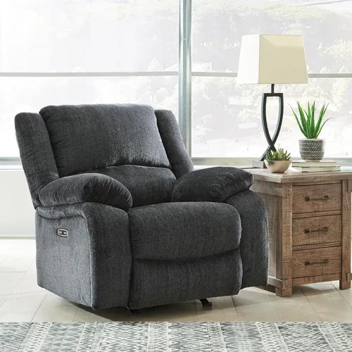 Vista 2 de Signature Design by Ashley - Sillón reclinable tapizado contemporáneo Draycoll - Ajustable - Gris oscuro