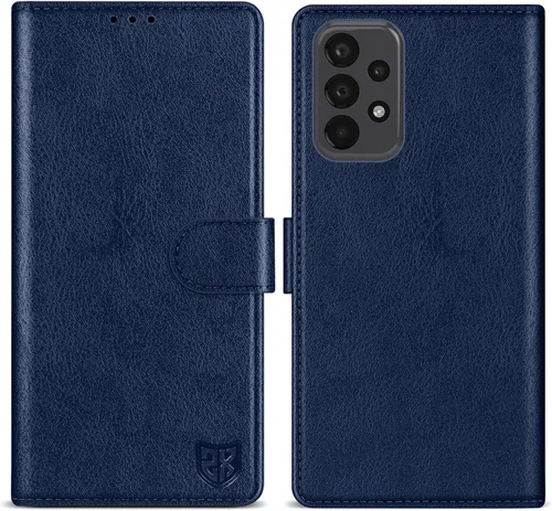 Vista 10 de ZZXX Funda tipo cartera para Samsung Galaxy A23 5G/4G con bloqueo RFID, ranura para tarjetas, función atril, cierre magnético, funda protectora