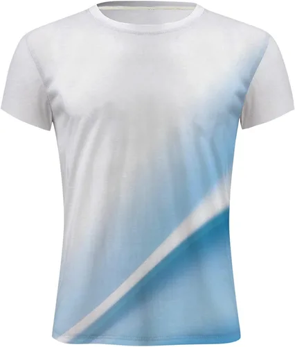Vista 2 de Conjunto de 2 piezas de verano para hombre, estilo casual, manga corta, camiseta muscular y pantalones cortos deportivos de ajuste clásico
