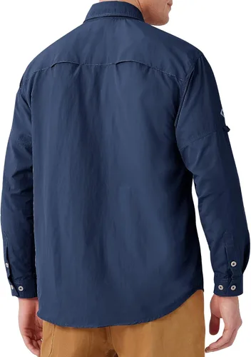 Vista 13 de NAVISKIN Camisas de pesca con protección solar UPF 50+ de manga larga para hombre, PFG para senderismo, viajes, campamento