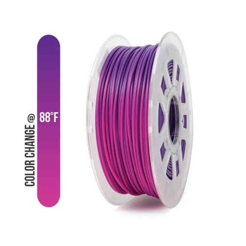 Vista 11 de Gizmo Dorks Filamento ABS de 0.069 in, 2.2 lbs para impresoras 3D, cambio de color azul a blanco