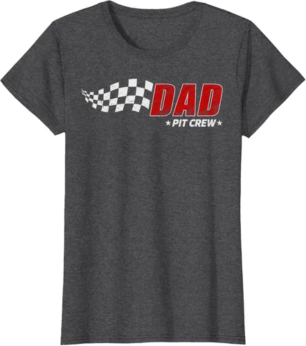 Vista 6 de Dad Pit Crew Race Car Birthday Family Matching Pit Crew Camiseta Pit Crew