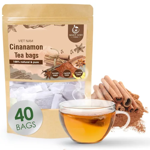 Vista 16 de NHAT ANH FARM - Bolsas de té de hoja de laurel premium, 40 bolsas de té, hoja de laurel seca 100% natural, té de hierbas naturalmente dulce, sin