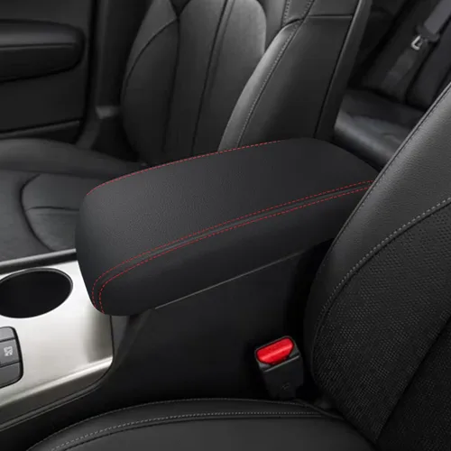 Vista 10 de Funda de consola central para Kia Optima 2016 2017 2018 2019 2020, accesorios funda para reposabrazos, impermeable, antiarañazos, de cuero