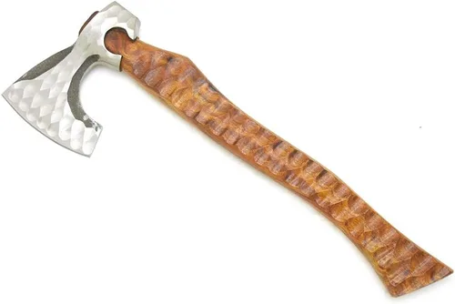 Vista 10 de Medieval Warrior Hacha Tomahawk Viking Tomahawk hecha a mano forjada a mano personalizada-hacha de caza-hacha de camping. (diseño)