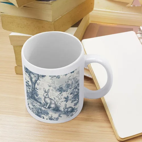 Vista 7 de Bunny French Easter Ceramic Coffee Mug Holiday Easter Mugs Mom Gifts from Daughter Son Kids Husband