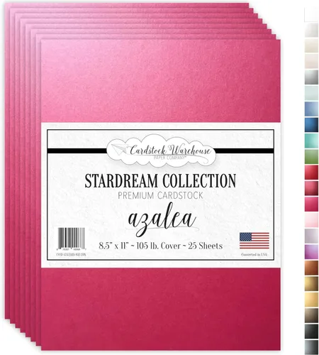 Vista 13 de Cardstock Warehouse Stardream - Papel de cartulina morado amatista - 25 hojas, 8.5 x 11 pulgadas - 105 libras / 284 GSM cartulina púrpura metálica