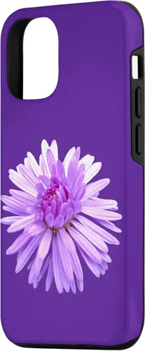 Vista 2 de iPhone 15 Purple flower, purple flower, floral tendril floral pattern Case
