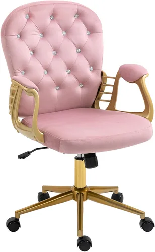 Vista 10 de Silla de oficina en casa,Silla de escritorio de terciopelo, cómoda silla de Negro