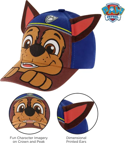 Vista 3 de Nickelodeon - Gorra de béisbol para niños de 2 a 7 años diseño de Patrulla Canina