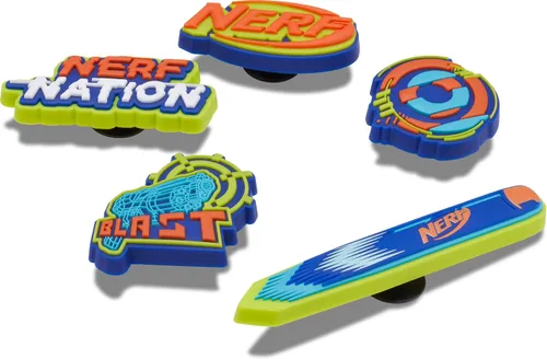 Vista 3 de Crocs Jibbitz x Hasbro - Paquete de 5 dijes Nerf para zapatos