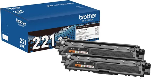 Vista 11 de Cartucho de tóner Brother TN221BK, tóner negro de repuesto, rendimiento de hasta 2,500 páginas, cartucho de reposición Amazon Dash, TN221
